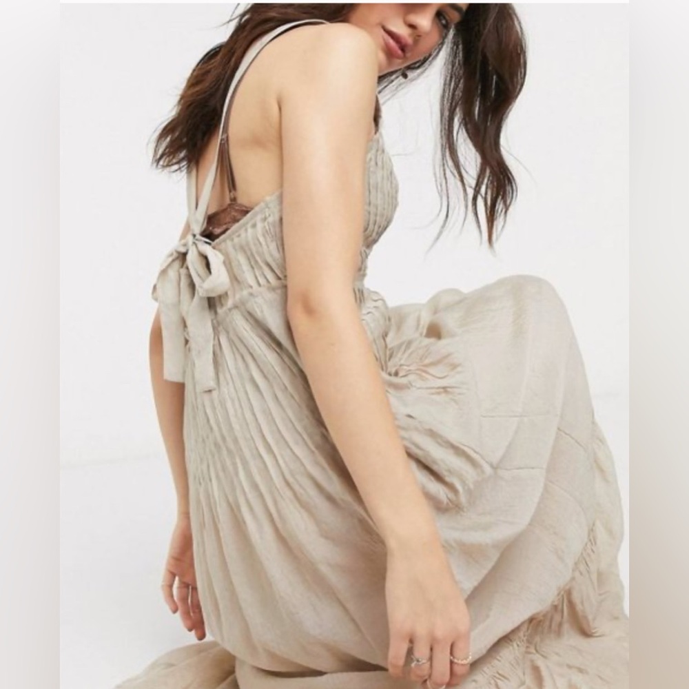 Free People Frankie Pintuck Maxi Size Small